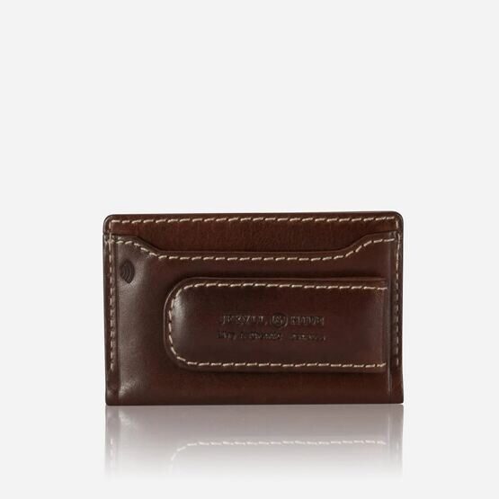 Roma - Money Clip and Card Holder in Mocha