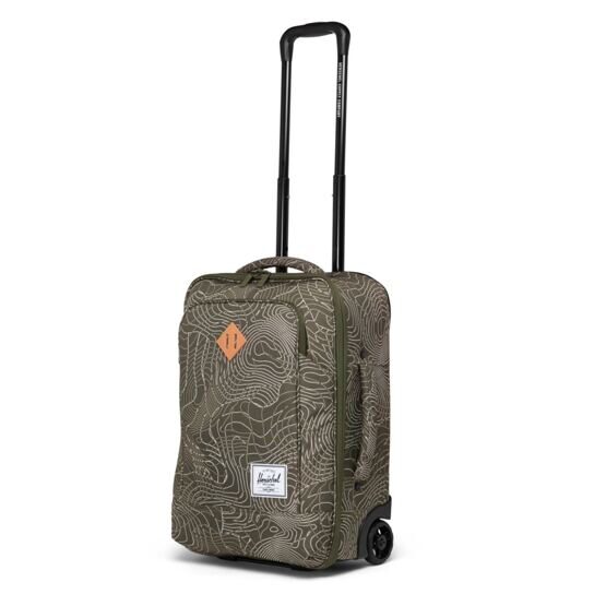 Heritage - Softshell Large Carry On Trolley in Ivy Green Topography