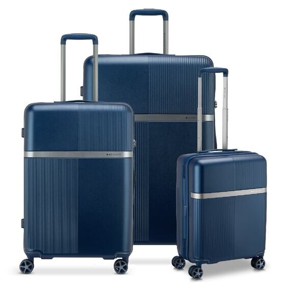 Airglam - 3er Trolley Set in Blau