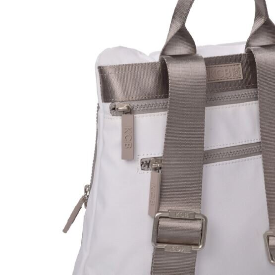 Kleiner Anti-Diebstahl Rucksack Zip, Weiss