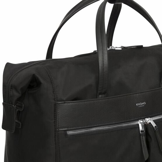 Mayfair Sedley Trolley-Tasche 15&quot; in Schwarz/Silber