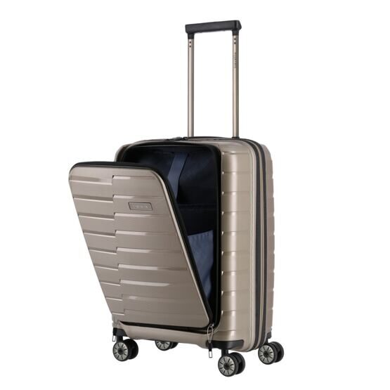 Air Base - 4-Rad Trolley S+ mit Vordertasche, Champagner