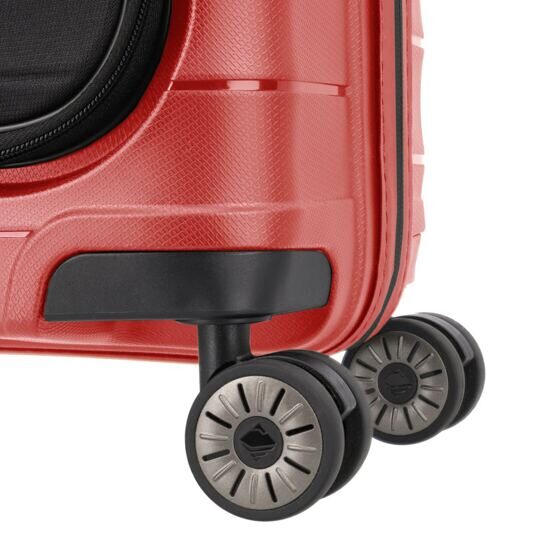 Mooby - Handgepäcktrolley mit Vordertasche, Rot