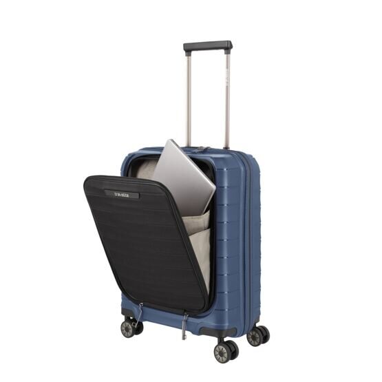 Mooby - Handgepäcktrolley mit Vordertasche, Marineblau