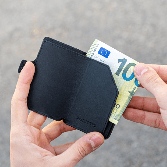 KLIK MINIMAL Slim Wallet Schwarz 8er