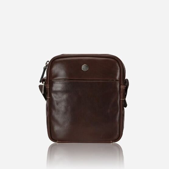 Kompakte Crossbody Organizer Tasche in Mocha