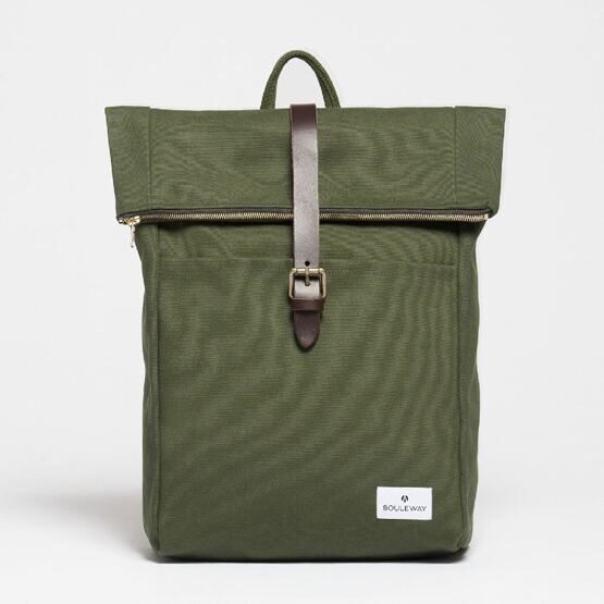 Foldtop Rucksack, Dark Olive