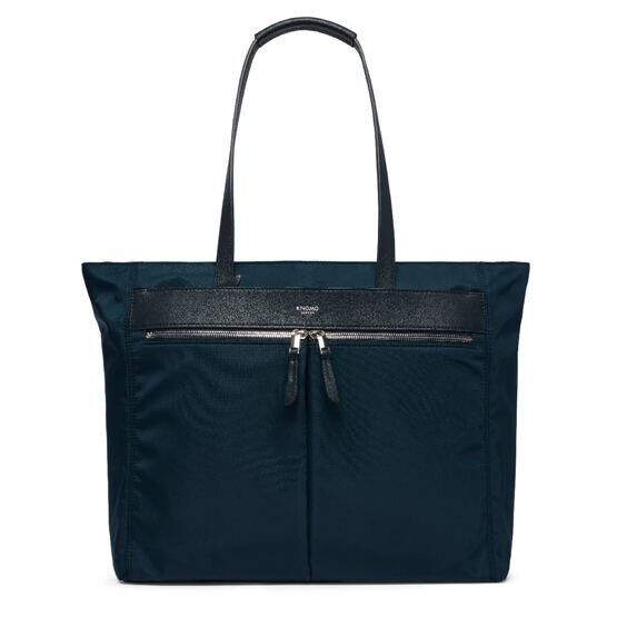 Mayfair Grosvenor Place Tote Bag L 15&quot; in Blau/Silber