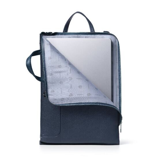 Gate Trended - Laptoptasche 17&quot; aus Kunstleder in Blau