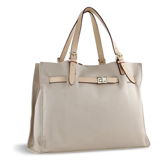 Ella - Schultertasche Gross in Beige