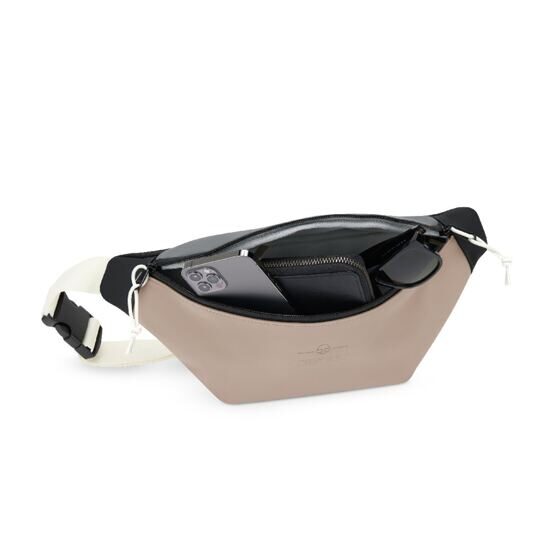 Riley - Bauchtasche, Beige-Grau