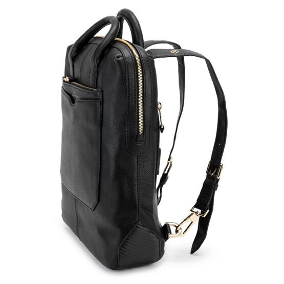 Mandy Wow - Lederrucksack, Schwarz Gold