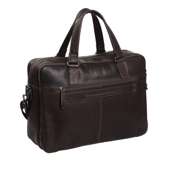 Misha - Laptoptasche 17&quot; Leder, Braun