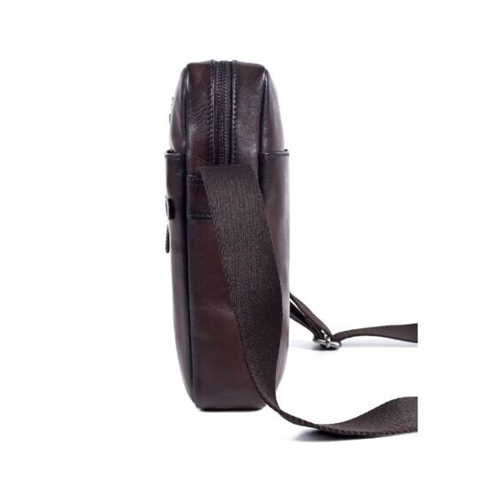 Crossbody Tasche aus Leder 27 cm in Braun