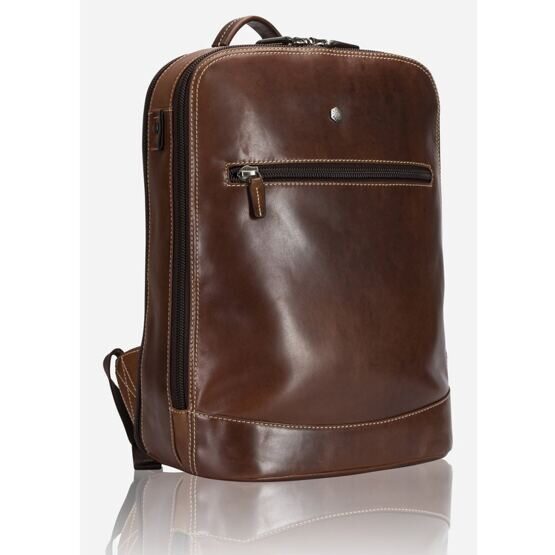 Montana - Laptop Rucksack Doppelfach Tobacco