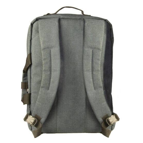 Laptop Rucksack 17&quot; aus Canvas in Schwarz