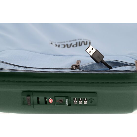 IP1 - 4-Rad Trolley S mit USB Port, Deep Sea Green