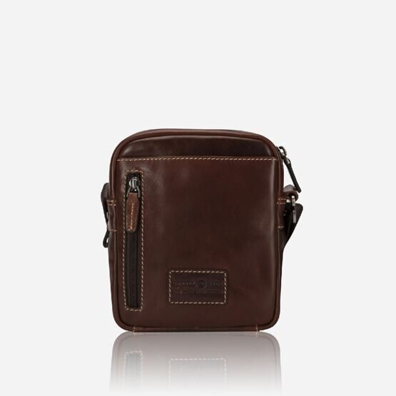 Kompakte Crossbody Organizer Tasche in Mocha