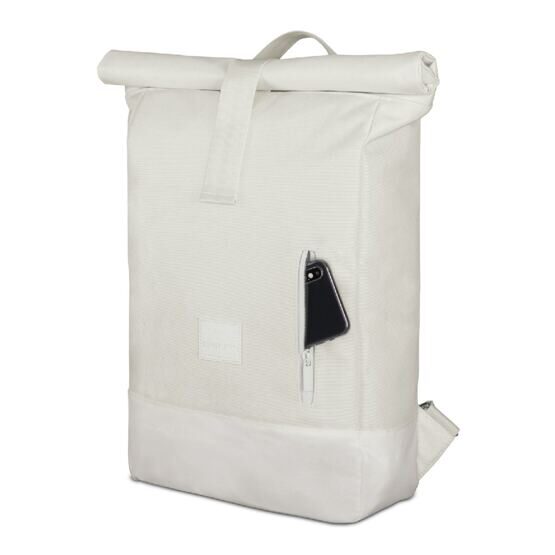 Robin - Rolltop Rucksack M, Creme Weiss