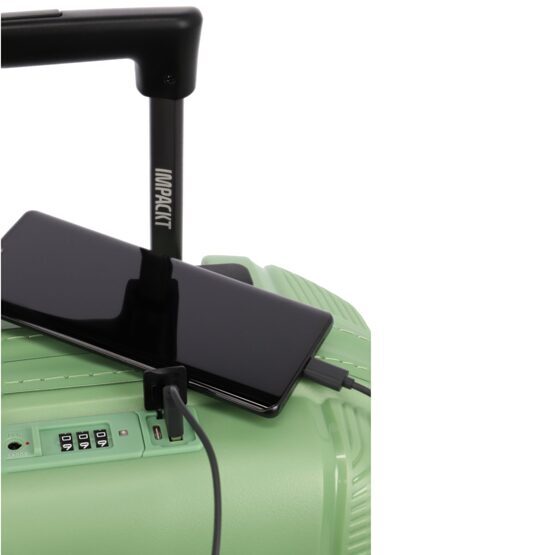 IP1 - 4-Rad Trolley S mit USB Port, Spring Green