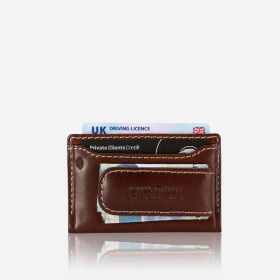 Roma - Money Clip and Card Holder in Mocha