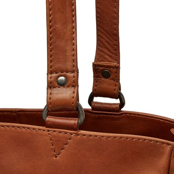 Berlin - Shopper 15&quot; Leder, Cognac