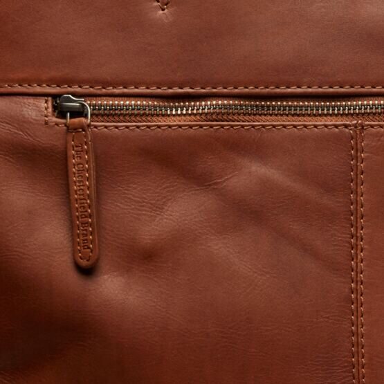 Berlin - Shopper 15&quot; Leder, Cognac