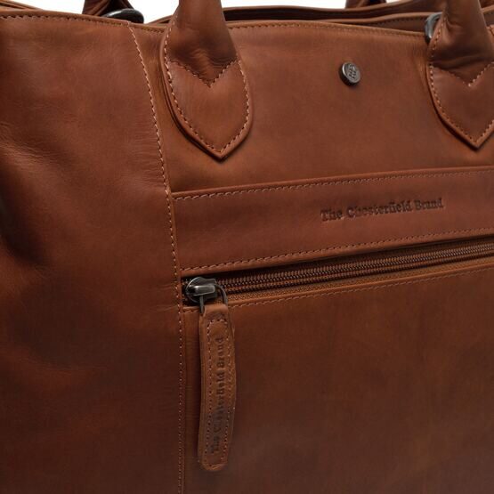 Passau - Schultertasche Leder, Cognac