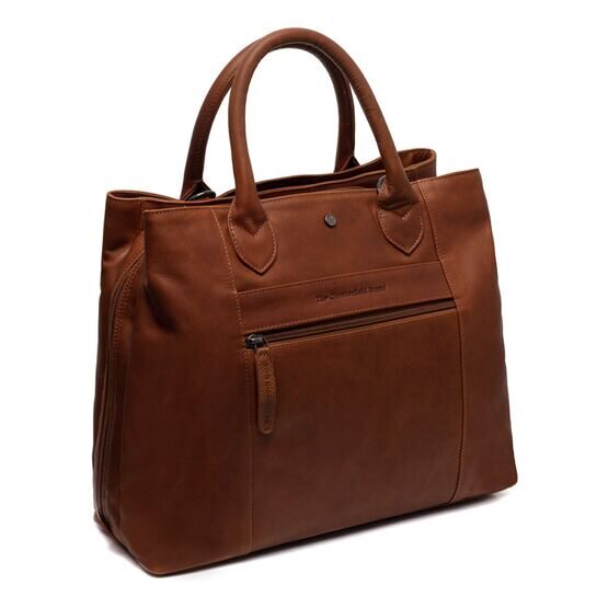 Passau - Schultertasche Leder, Cognac