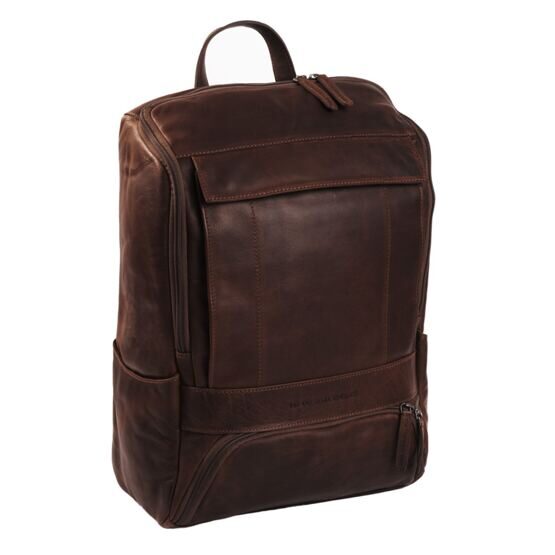 Rich - Laptoprucksack Leder, Braun