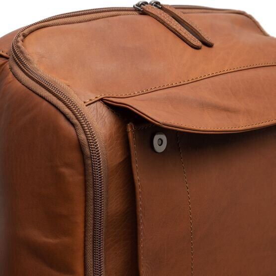 Rich - Laptoprucksack Leder, Cognac