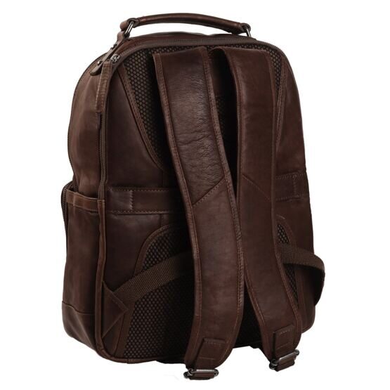 Austin - Laptoprucksack Leder, Braun