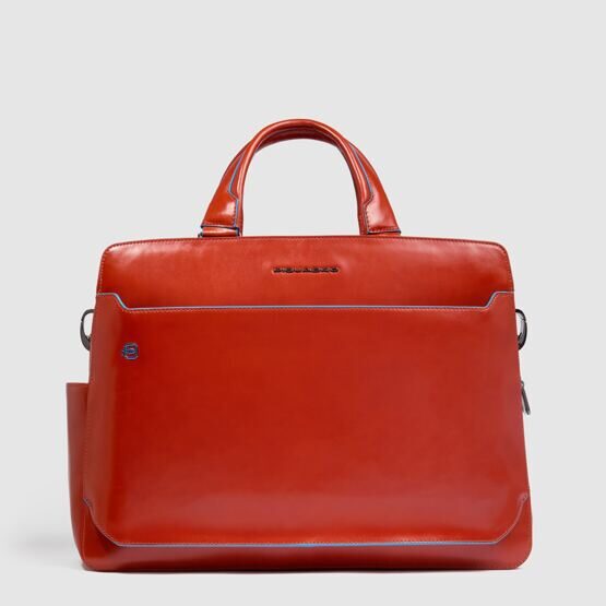 Blue Square - Laptoptasche 15,6&quot; in Leder Orange