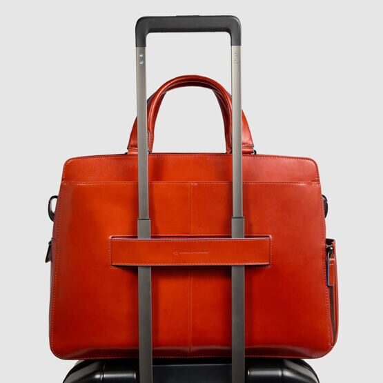 Blue Square - Laptoptasche 15,6&quot; in Leder Orange