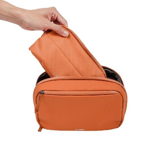 2-in-1 Tech Pouch in Terracotta