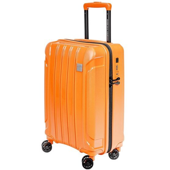 Tourist - Handgepäck Trolley mit USB in Orange