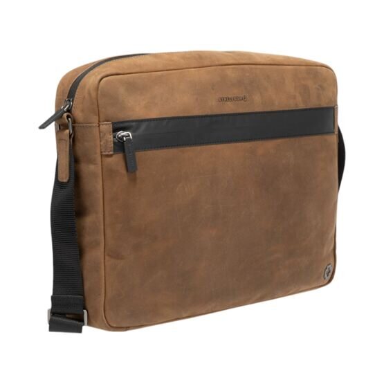 Bow Road - Barney Shoulderbag lhz, Dunkelbraun