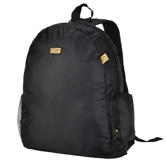 Folding Large Backpack in Schwarz