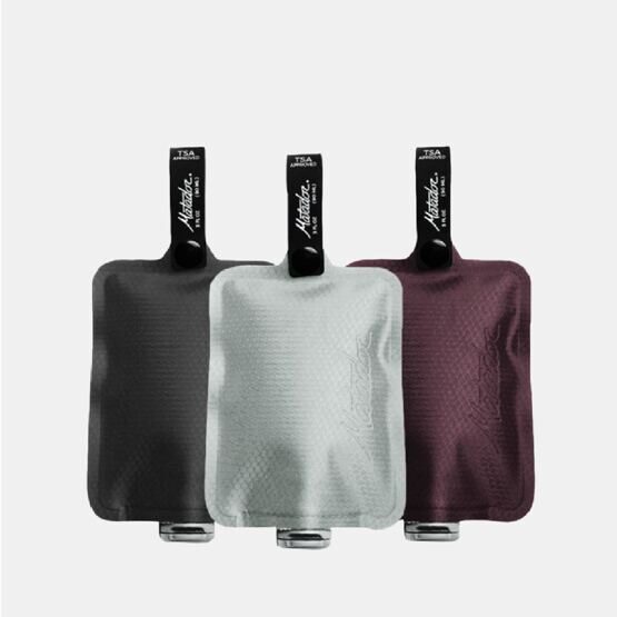 FlatPak - Toiletry Bottles, Charcoal / Arctic / Garnet