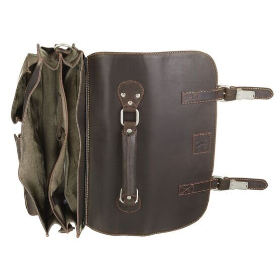 Messenger Business Bag in Hunter-Brown