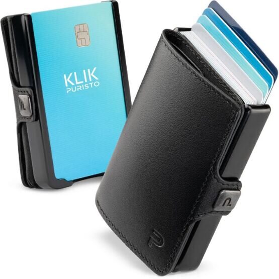 KLIK MAGNET Slim Wallet Schwarz 8er