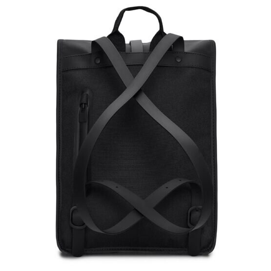 Rolltop Backpack Mini W3, Schwarz