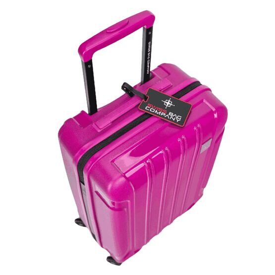 Tourist - Handgepäck Trolley mit USB in Fuchsia