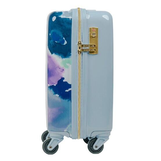 Pastel Flowers - Underseat Cabin Trolley, Blau