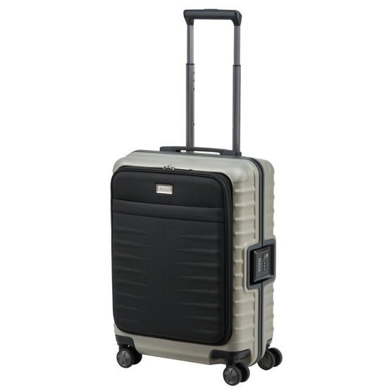 Litron Frame - Trolley S+ mit Vortasche, Champagner