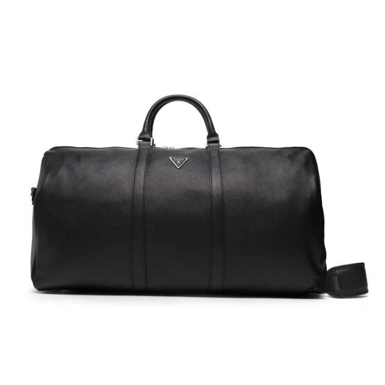 Pisa Saffiano Weekender schwarz