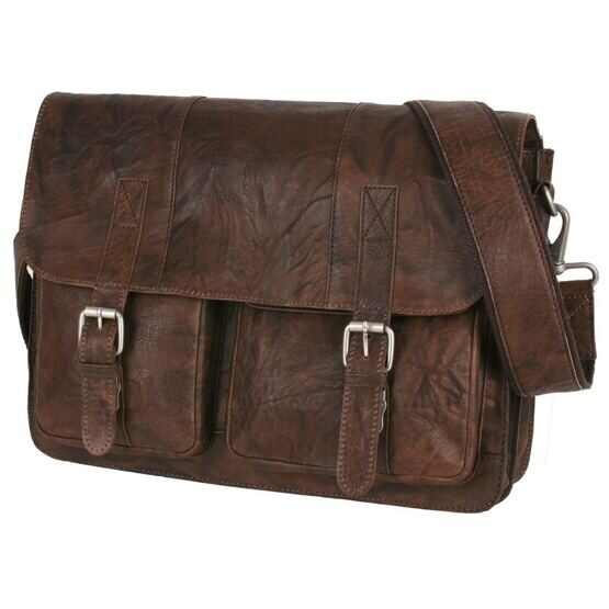 Messenger Business Bag in Washed-Brown