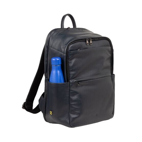 Sydney - Lederrucksack 16&quot; Navy