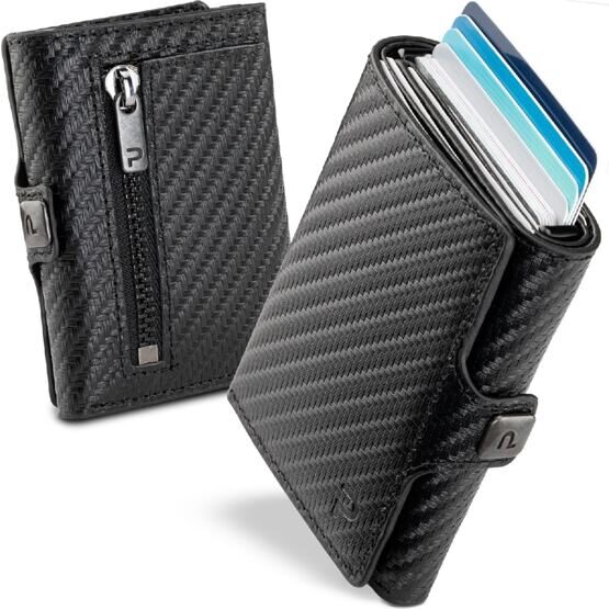 KLIK ZIP Slim Wallet Carbon 14er