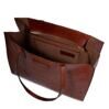 Mirra - Shopper Leder mit Reissverschluss, Braun 2